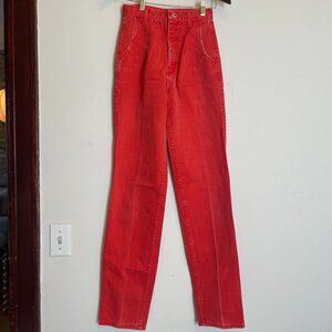 Vintage 70s Wrangler Red Jeans Silverlake